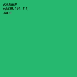 #26B86F - Jade Color Image