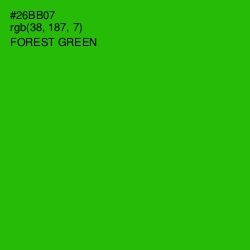 #26BB07 - Forest Green Color Image