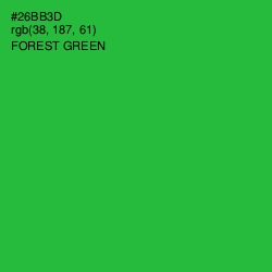 #26BB3D - Forest Green Color Image