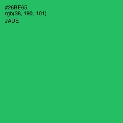 #26BE65 - Jade Color Image