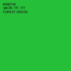 #26BF39 - Forest Green Color Image