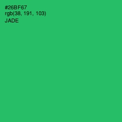 #26BF67 - Jade Color Image