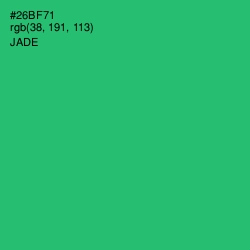 #26BF71 - Jade Color Image