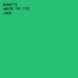 #26BF73 - Jade Color Image