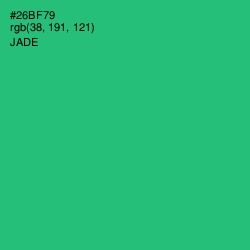 #26BF79 - Jade Color Image