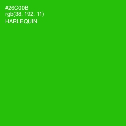 #26C00B - Harlequin Color Image