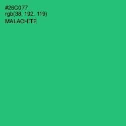 #26C077 - Malachite Color Image