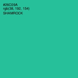 #26C09A - Shamrock Color Image