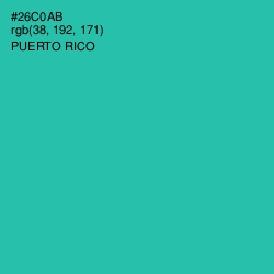 #26C0AB - Puerto Rico Color Image