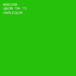 #26C20B - Harlequin Color Image