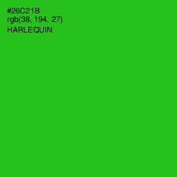 #26C21B - Harlequin Color Image
