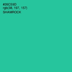 #26C59D - Shamrock Color Image