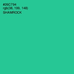 #26C794 - Shamrock Color Image