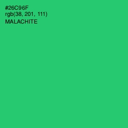 #26C96F - Malachite Color Image