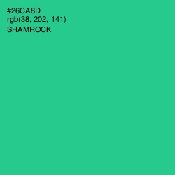 #26CA8D - Shamrock Color Image