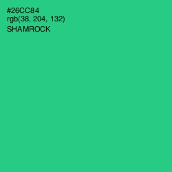 #26CC84 - Shamrock Color Image