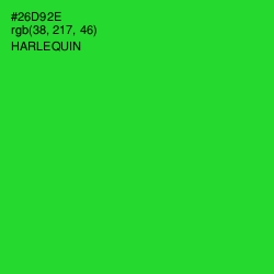 #26D92E - Harlequin Color Image