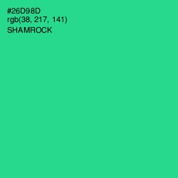 #26D98D - Shamrock Color Image