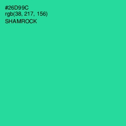 #26D99C - Shamrock Color Image