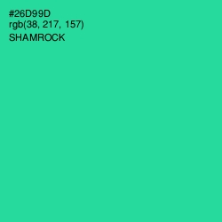 #26D99D - Shamrock Color Image