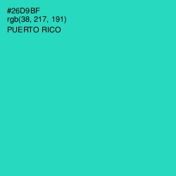 #26D9BF - Puerto Rico Color Image