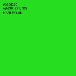#26DD20 - Harlequin Color Image