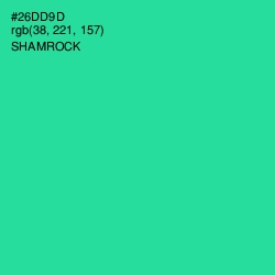 #26DD9D - Shamrock Color Image