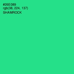 #26E089 - Shamrock Color Image