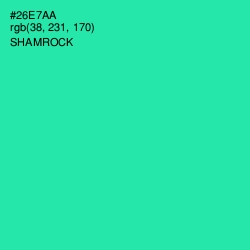 #26E7AA - Shamrock Color Image