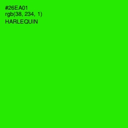 #26EA01 - Harlequin Color Image