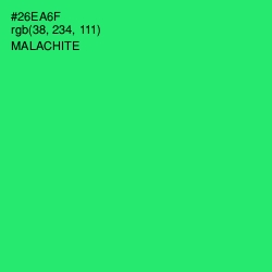 #26EA6F - Malachite Color Image