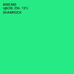 #26EA83 - Shamrock Color Image