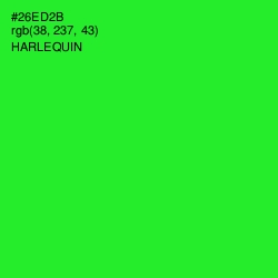 #26ED2B - Harlequin Color Image