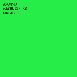 #26ED48 - Malachite Color Image