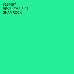 #26F097 - Shamrock Color Image