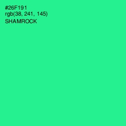 #26F191 - Shamrock Color Image