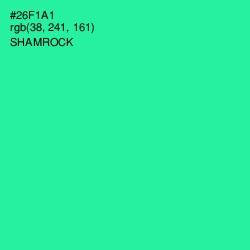 #26F1A1 - Shamrock Color Image