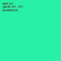 #26F1A7 - Shamrock Color Image