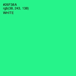 #26F38A - Shamrock Color Image