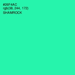 #26F4AC - Shamrock Color Image