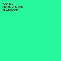 #26F69C - Shamrock Color Image