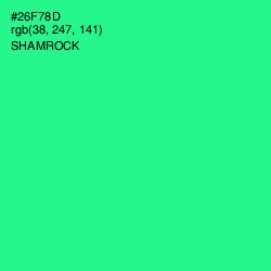 #26F78D - Shamrock Color Image