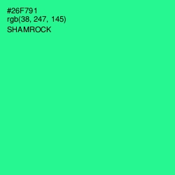 #26F791 - Shamrock Color Image