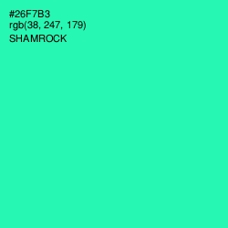 #26F7B3 - Shamrock Color Image