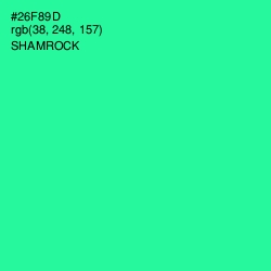 #26F89D - Shamrock Color Image