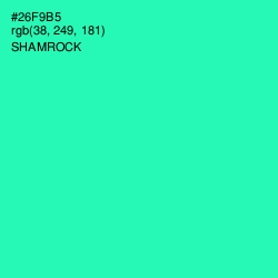 #26F9B5 - Shamrock Color Image