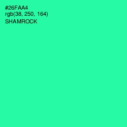 #26FAA4 - Shamrock Color Image