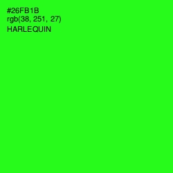 #26FB1B - Harlequin Color Image