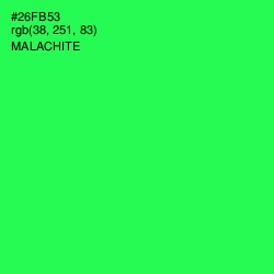 #26FB53 - Malachite Color Image