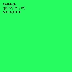 #26FB5F - Malachite Color Image